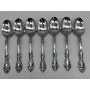 (7X) Oneida MICHELANGELO HERITAGE Stainless DINNER SPOON OVAL SOUP Silverware